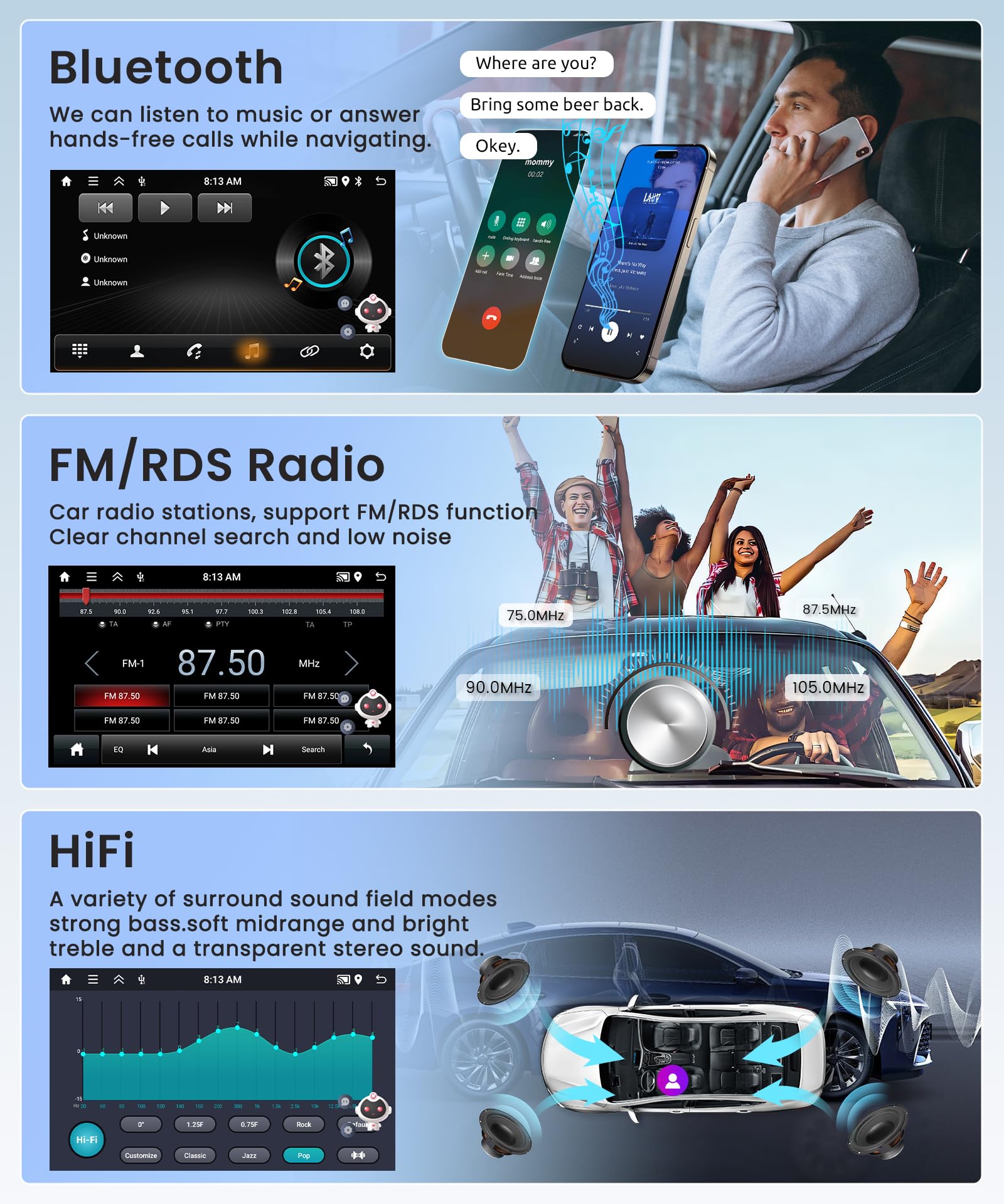 4G+64G Wireless Carplay Android Car Radio for Seat Leon 2 MK2 2005-2012 9 Inch Touchscreen Car Radio with Android Auto GPS Navi WiFi Mirror Link Bluetooth FM/RDS/32EQ/USB/SWC Rear Camera