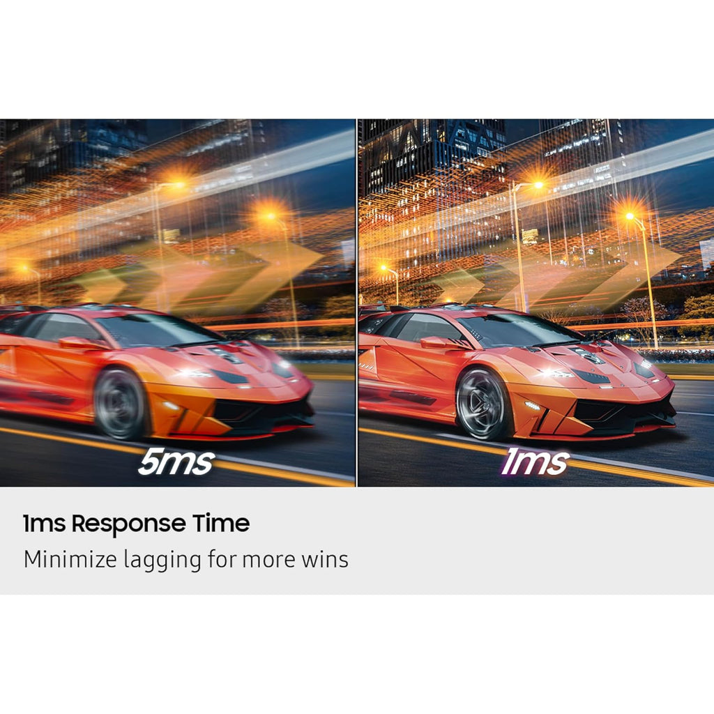 Samsung 27” Odyssey G7 G70F FHD Resolution Gaming Monitor, Fast IPS Dual Mode, 4K 180Hz Refresh Rate, NVIDIA G-Sync Compatible, AMD FreeSync™ Premium, Ergonomic Stand, LS27FG706ENXZA