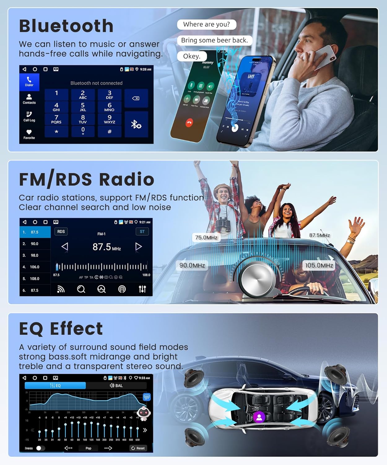 4G+64G Wireless Carplay Android Car Radio for Mercedes Benz W168 W203 CLK C209/W209 SLK/W170 W463 Viano Vito Vaneo 7 Inch Radio with Android Auto GPS Navi WiFi Bluetooth FM/RDS Rear Camera