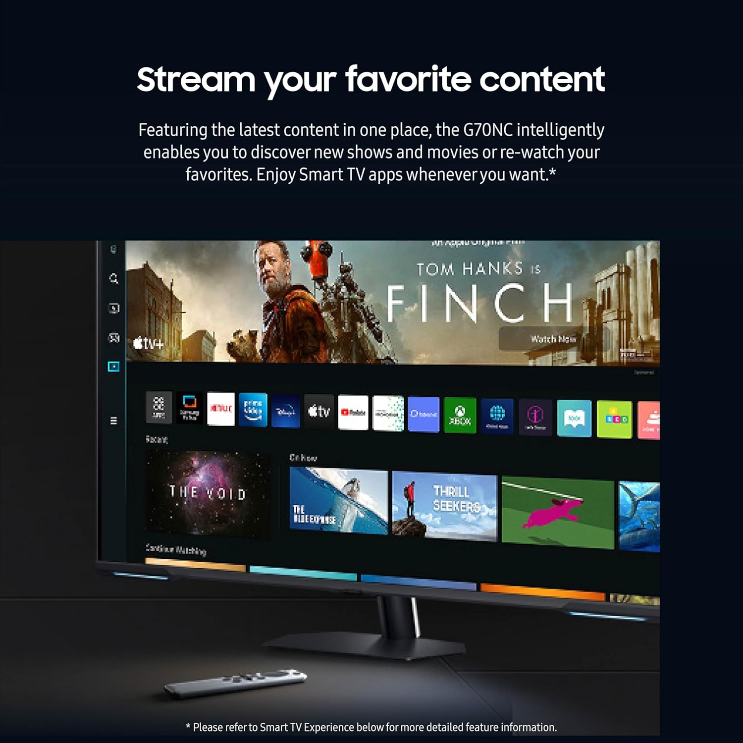 SAMSUNG 43" Odyssey Neo G7 Series 4K UHD Smart Gaming Monitor, 144Hz, 1ms, VESA Display HDR600, Quantum Matrix Technology, AMD FreeSync Premium Pro, LS43CG702NNXZA, Black