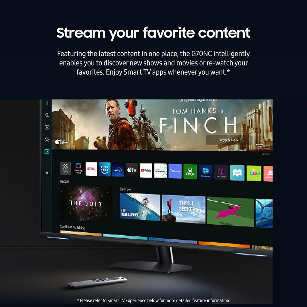 SAMSUNG 43" Odyssey Neo G7 Series 4K UHD Smart Gaming Monitor, 144Hz, 1ms, VESA Display HDR600, Quantum Matrix Technology, AMD FreeSync Premium Pro, LS43CG702NNXZA, Black