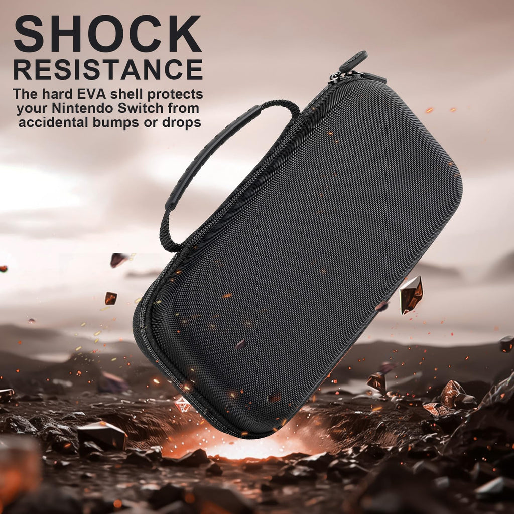 Lmcpa Funda para Consola Nintendo Switch 2 2025, Bolsa de Viaje con 20 Cartuchos de Juego, Estuche Rígido Portátil Protector para Consola 2025 Nintendo Switch 2 Accesorios,