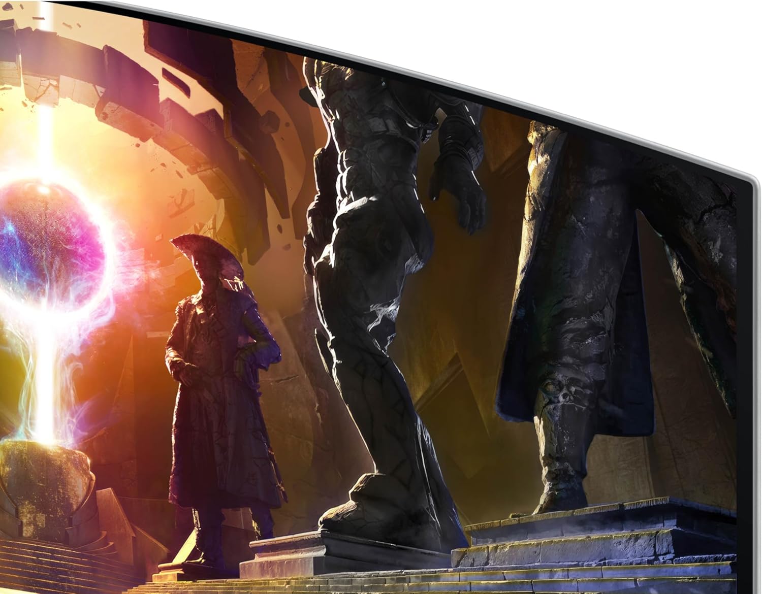 Samsung 34" Odyssey OLED G8 (G85SD) Ultra-QWHD QD-OLED G-Sync Compatible Curved Gaming Monitor, 175Hz, 0.03ms, Glare-Free Display, AMD FreeSync Premium Pro, 3 Yr Warranty,LS34DG856SNXZA,2024