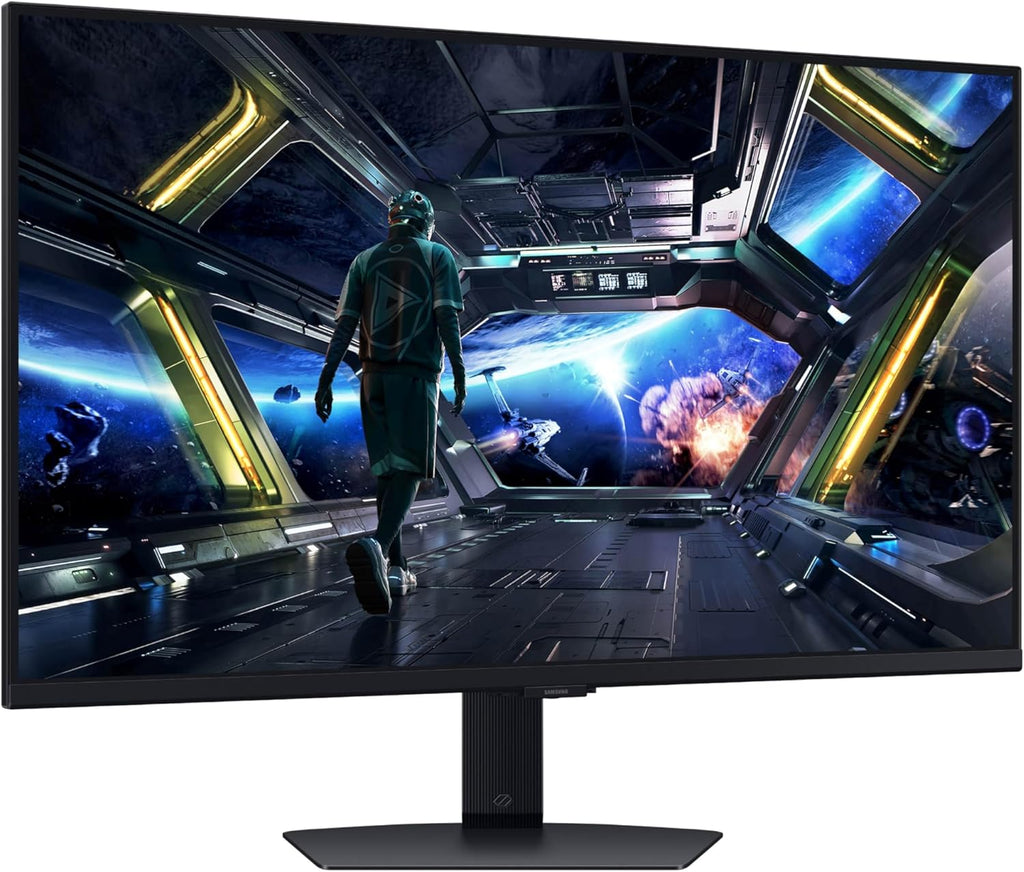 Samsung 32” Odyssey G7 (G70D) 4K UHD IPS 144Hz 1ms(GtG) Smart Gaming Monitor, G-Sync Compatible, AMD Freesync Premium, Vivid Colors, Adjustable Stand, Black Equalizer, LS32DG702ENXZA