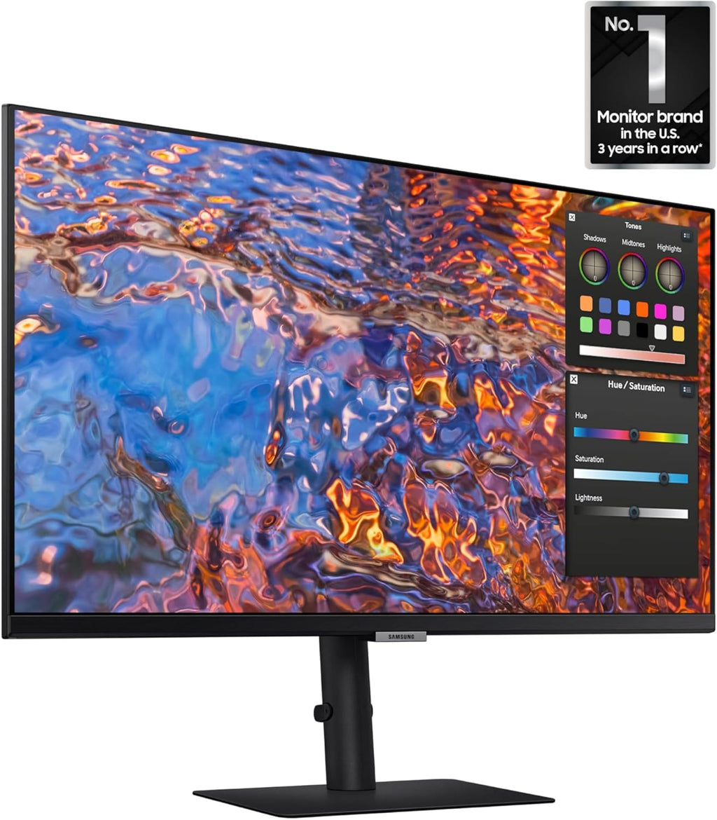 Samsung 27-Inch ViewFinity S80PB Series UHD Computer Monitor, DCI-P3 98%, VESA DisplayHDR 400, IPS Panel, Matte Display, USB-C, PIP/PBP, Intelligent Eye Care, LS27B804PXNXGO