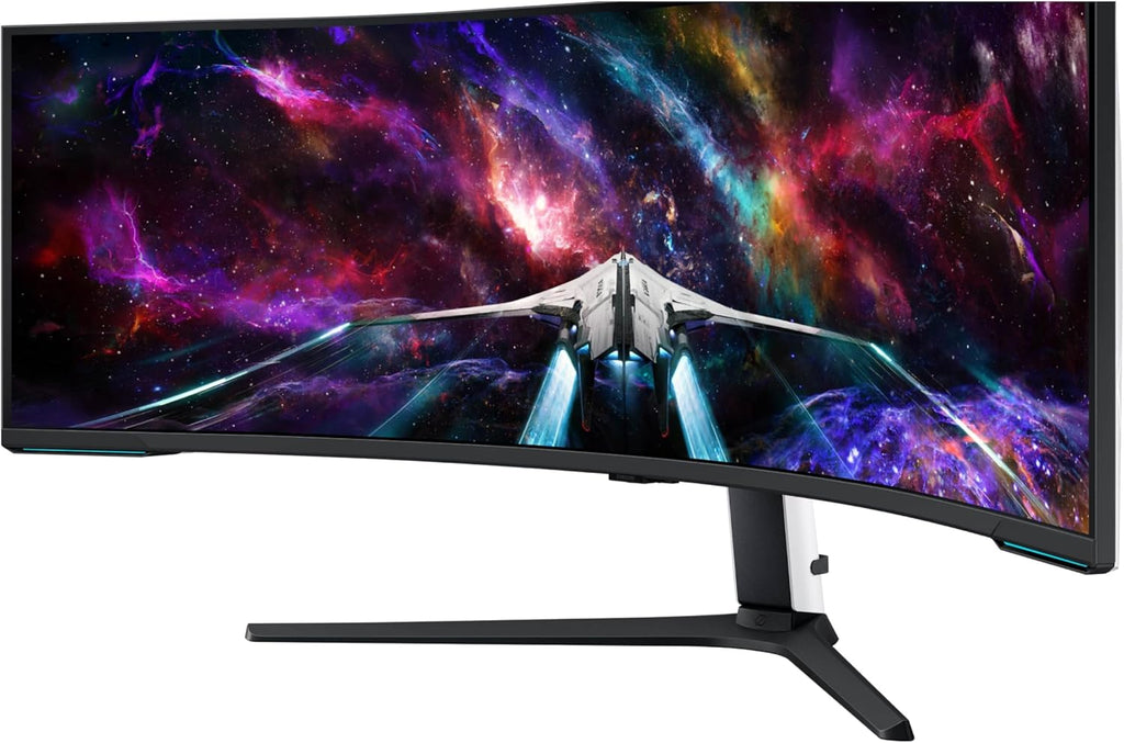 SAMSUNG 57" Odyssey Neo G9 (G95NC) Series Dual 4K UHD 1000R Curved Gaming Monitor, 240Hz, 1ms with DisplayPort 2.1, Quantum Mini-LED, DisplayHDR 1000, AMD FreeSync Premium Pro, LS57CG952NNXZA