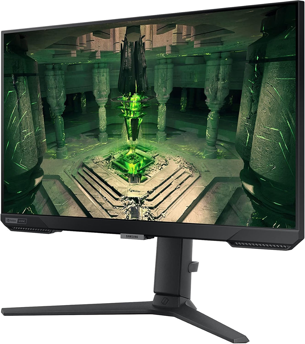 SAMSUNG 25" Odyssey G4 Series FHD Gaming Monitor, IPS, 240Hz, 1ms, G-Sync Compatible, AMD FreeSync Premium, HDR10, Ultrawide Game View, DisplayPort, HDMI, Fully Adjustable Stand, LS25BG402ENXGO