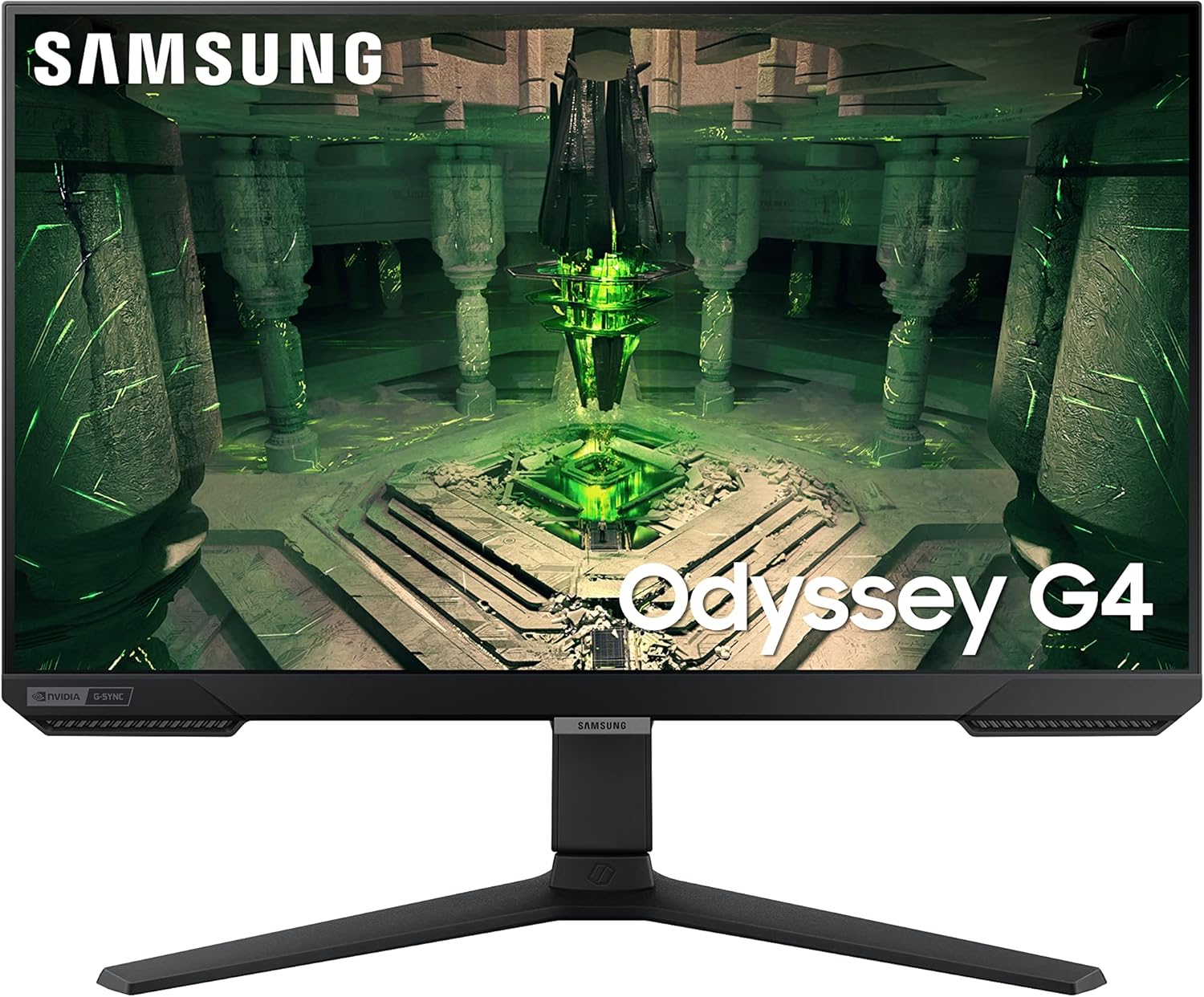 SAMSUNG 25" Odyssey G4 Series FHD Gaming Monitor, IPS, 240Hz, 1ms, G-Sync Compatible, AMD FreeSync Premium, HDR10, Ultrawide Game View, DisplayPort, HDMI, Fully Adjustable Stand, LS25BG402ENXGO