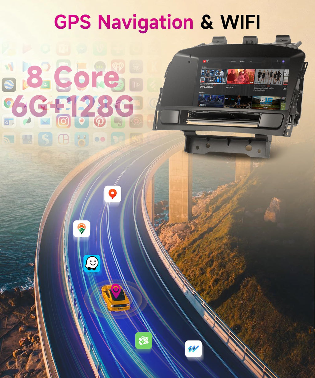 2G+64G Carplay Android Car Radio for Opel Astra J/Buick Excelle GT XT 2010-2014 7 Inch Car Radio 2 Din with Android Auto GPS Navi WiFi Mirror Link Bluetooth FM/RDS EQ/USB/SWC Rear Camera