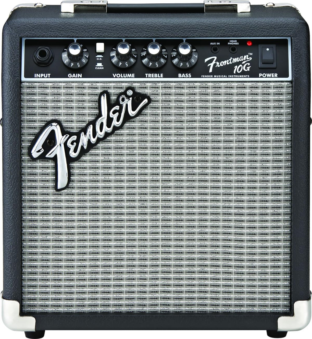 Fender Amplificador Frontman 10G Combo para Guitarra, Amplio Estudio Ideal para Guitarra Eléctrica