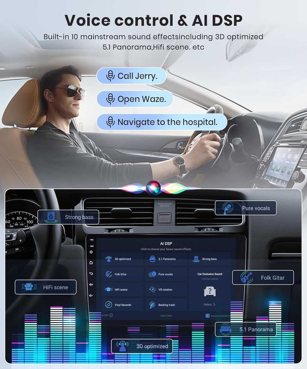 4G+64G Wireless Carplay Android 13 Car Radio for Ford Focus Mk2 Mk3 Exi MT 2 3 2004-2011 9 Inch with Android Auto Navi GPS WiFi Bluetooth FM/RDS/Dab/DVR/SWC Rear Camera