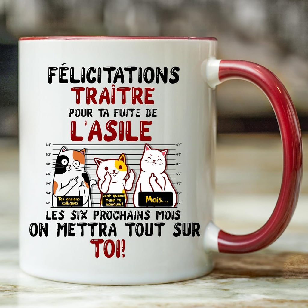 Jungle Mug Caneca colega | Parabéns traidor | Caneca | Presente para homem | Ideia de presente para mulher | Presente para colegas de trabalho para mulher | Ideia de presente de humor | retiro