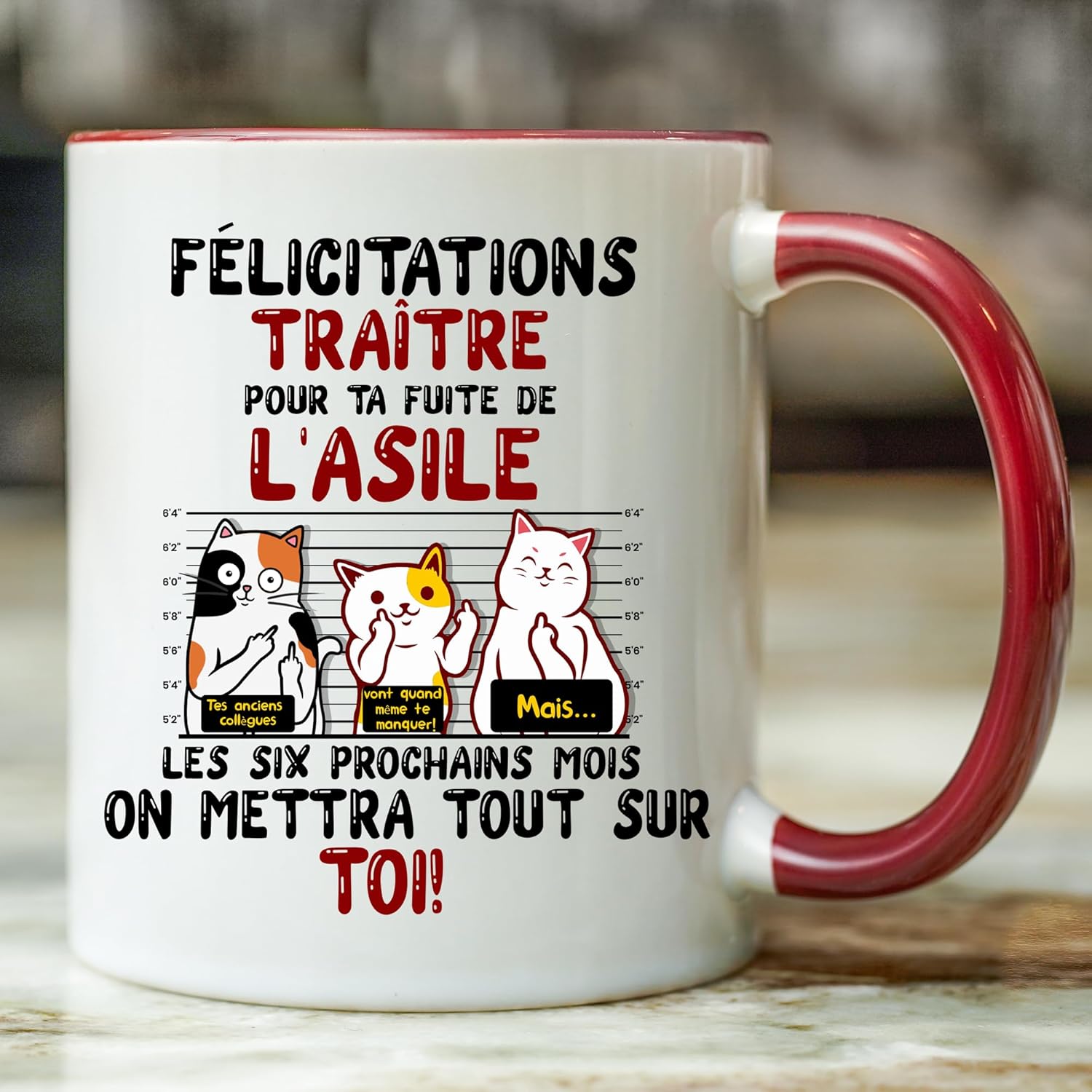 Jungle Mug Caneca colega | Parabéns traidor | Caneca | Presente para homem | Ideia de presente para mulher | Presente para colegas de trabalho para mulher | Ideia de presente de humor | retiro