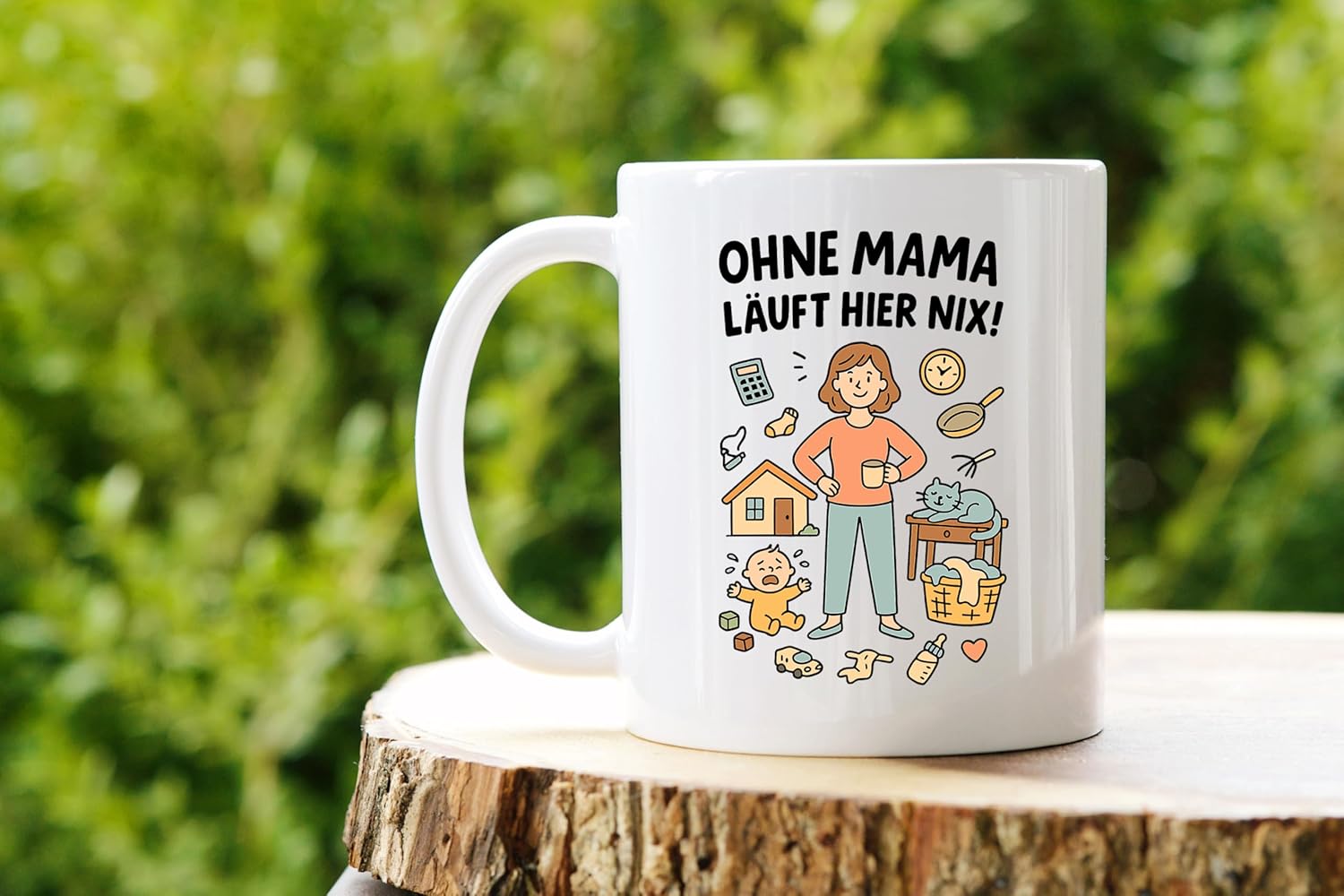 Jungle Mug Caneca de café com ilustrações para mãe e dia a dia