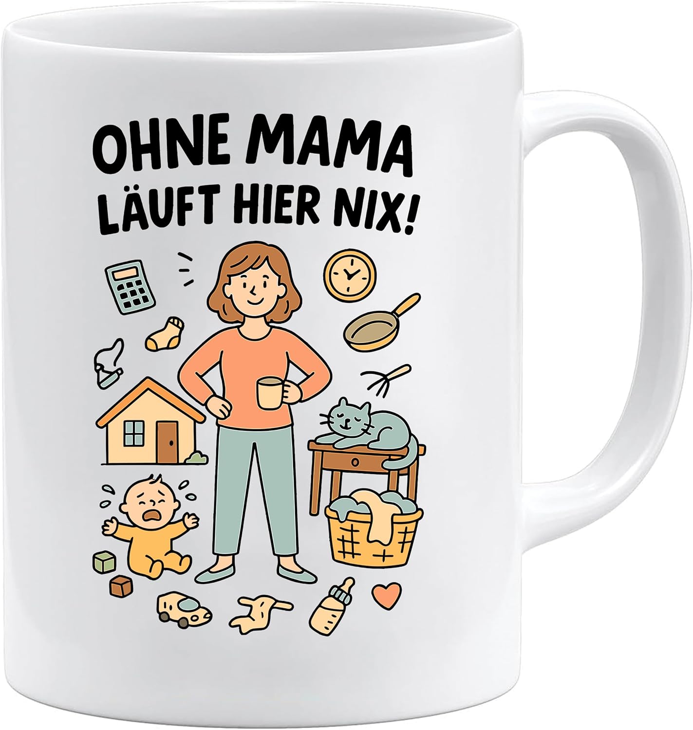 Jungle Mug Caneca de café com ilustrações para mãe e dia a dia
