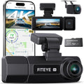 3 Channel 4K Dash Cam, IMX335 STARVIS Sensor, 4K+2K Front and Inside, 2K+1080P+1080P Front and Rear Inside Dash Camera for Cars, Free 64GB Card, Built in WiFi GPS, Intelligent Voice Control
