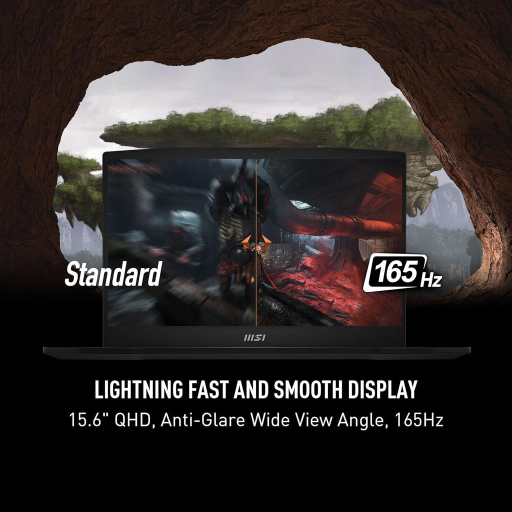 MSI Katana A15 AI Gaming Laptop 15.6” QHD 165Hz – Ryzen 9-8945HS, RTX 4070, 32GB DDR5, 1TB SSD, Cooler Boost 5, Windows 11: Black B8VG-450US