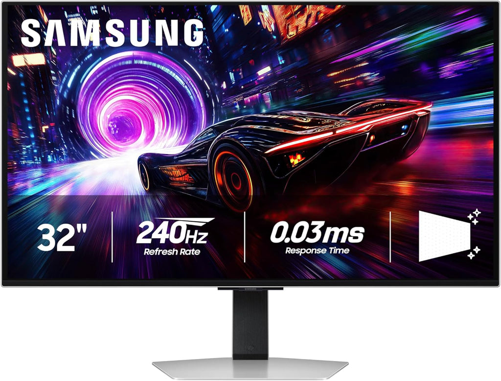 SAMSUNG 27-inch Odyssey QD-OLED G8 (G81SF), 4K, 240Hz, Gaming Monitor, 0.03ms Response Time, DisplayHDR True Black 400, AMD FreeSync™ Premium Pro, Ergonomic Stand, LS27FG810SNXZA, 2025