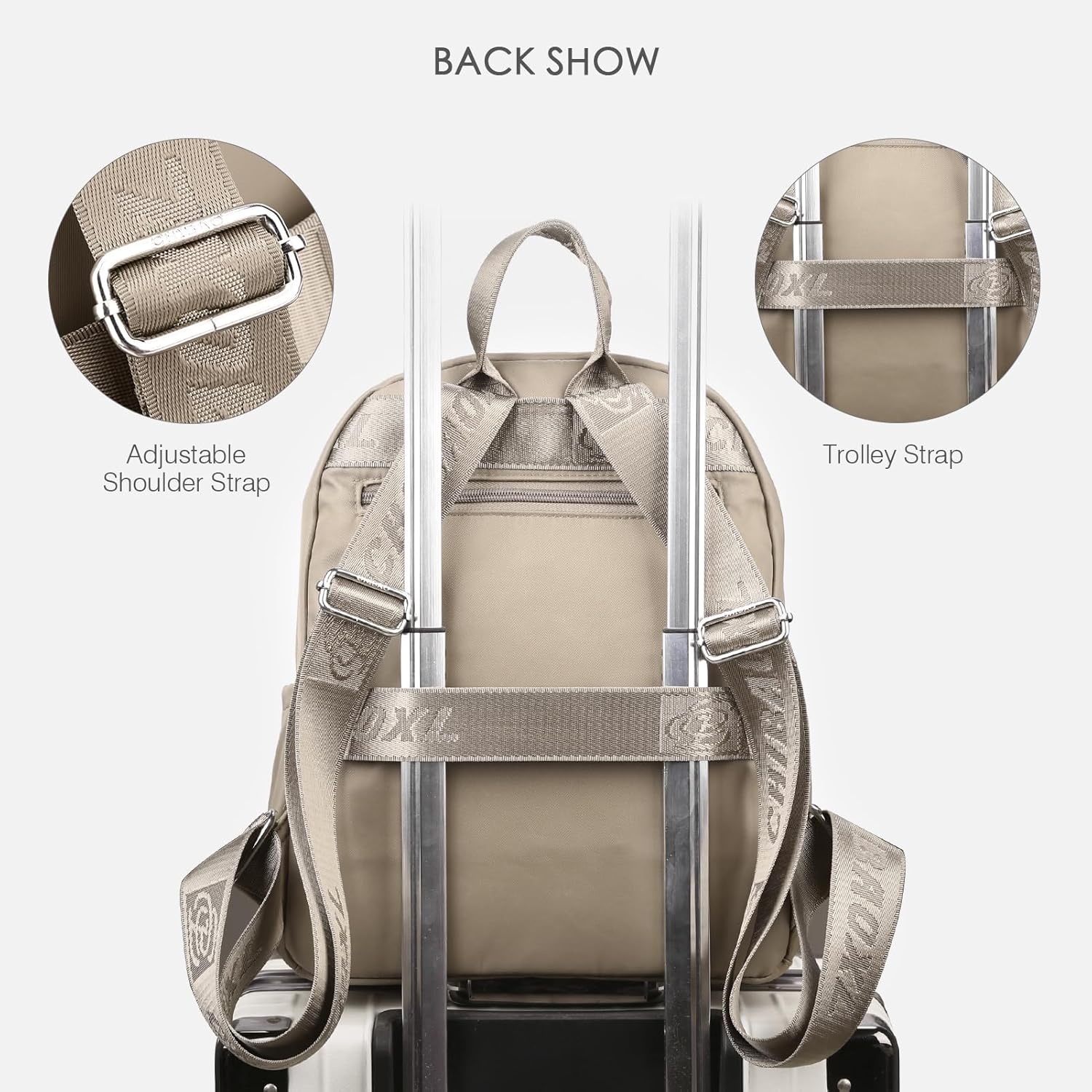 SPAHER Mochila anti-roubo casual para mulher, impermeável, mala de mão, viagem, nylon, pequena, escola, presente para meninas e uso diário, Roxo, Mochilas daypack