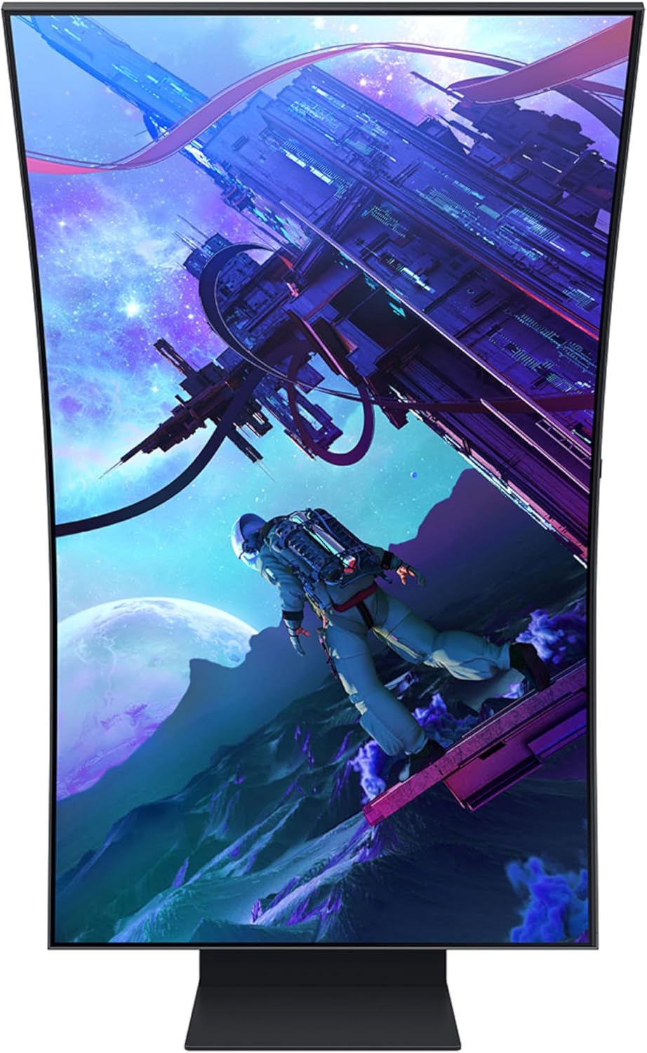 Samsung 55" Odyssey Ark 2nd Gen 4K UHD 1000R Curved Gaming Monitor, 165Hz, 1ms, 4 Input Multi View, Quantum Mini-LED, AMD FreeSync Premium Pro, HDR 10+, Height Adjustable Screen, LS55CG970NNXGO