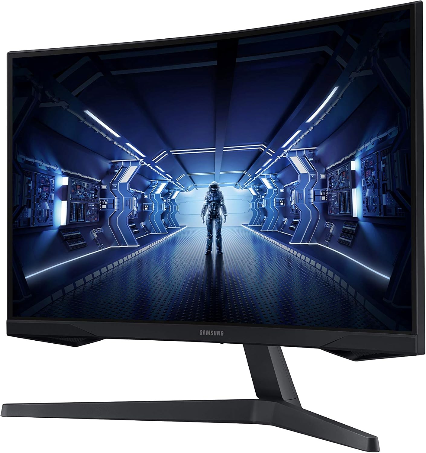 SAMSUNG 34' Odyssey G5 Ultra-Wide Gaming Monitor with 1000R Curved Screen, 165Hz, 1ms, FreeSync Premium, Large Display, Eye Comfort, Multiple Ports, WQHD, LC34G55TWWNXZA, Black