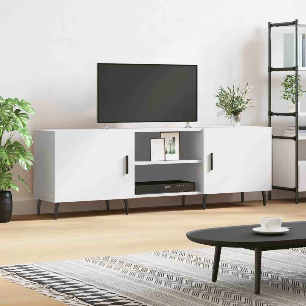 vidaXL TV Cabinet 150x30x50 cm, wood derivatives, white