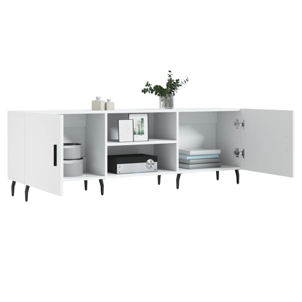 vidaXL TV Cabinet 150x30x50 cm, wood derivatives, white