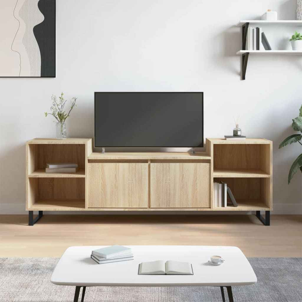 vidaXL TV Cabinet 160x35x55 cm oak wood derivatives sonoma