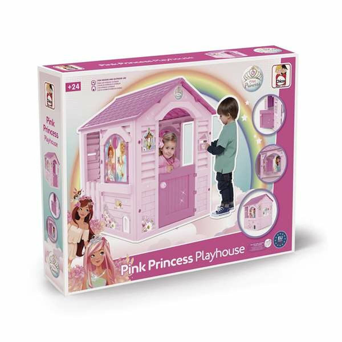 Casita de juegos infantil Chicos Princesa Rosa 94 x 103 x 104 cm Rosa