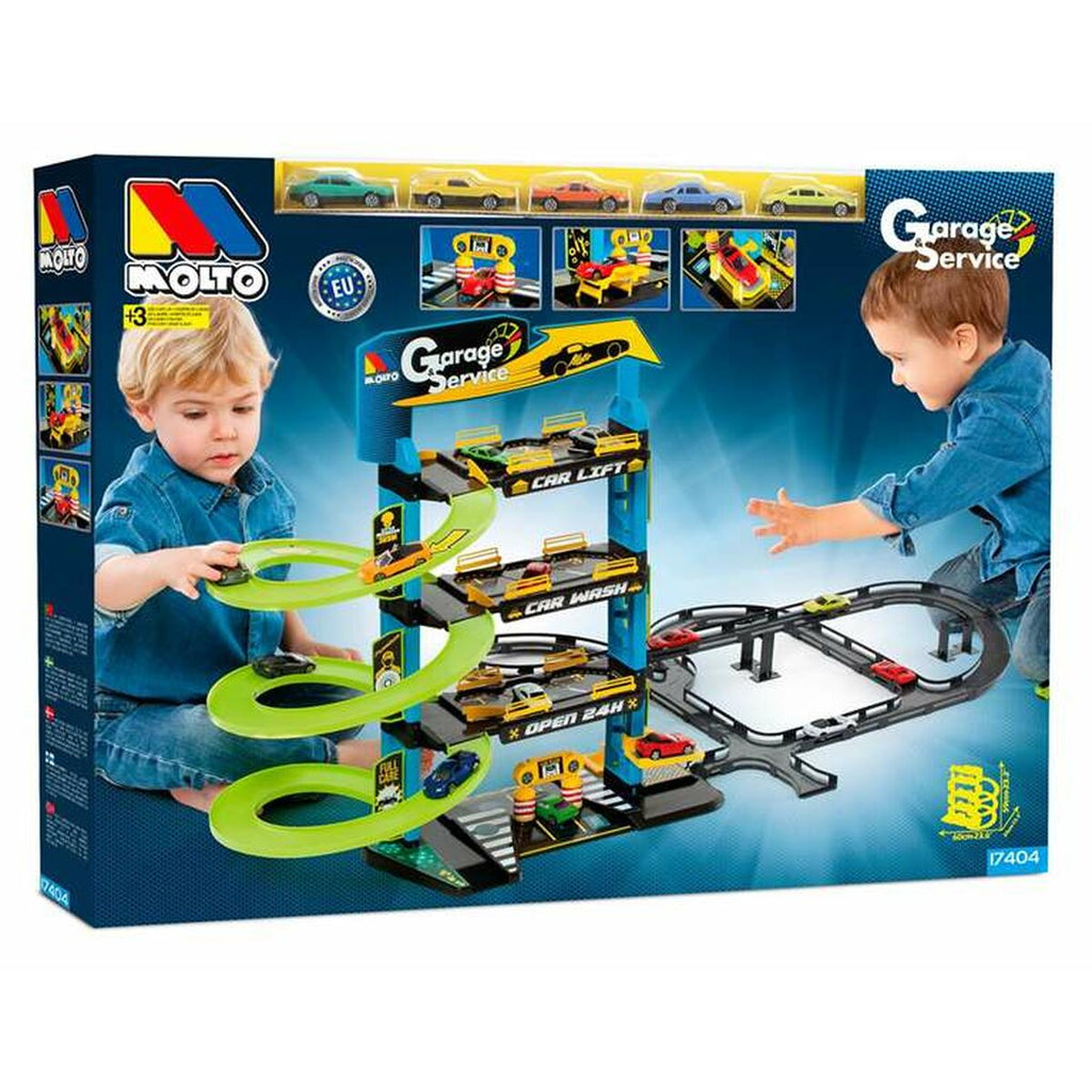Moltó Race Track 3 levels Car x 5