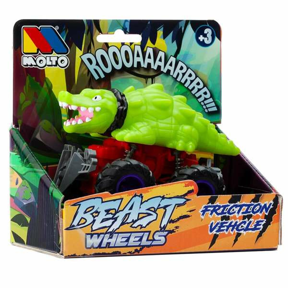 Coche de fricción Moltó Beast Wheels Multicolor