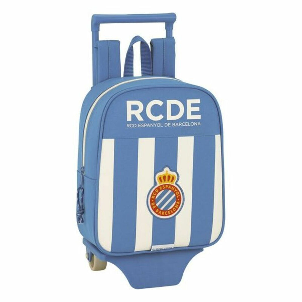 Mochila escolar con ruedas 805 RCD Espanyol 611753280 Azul Blanco