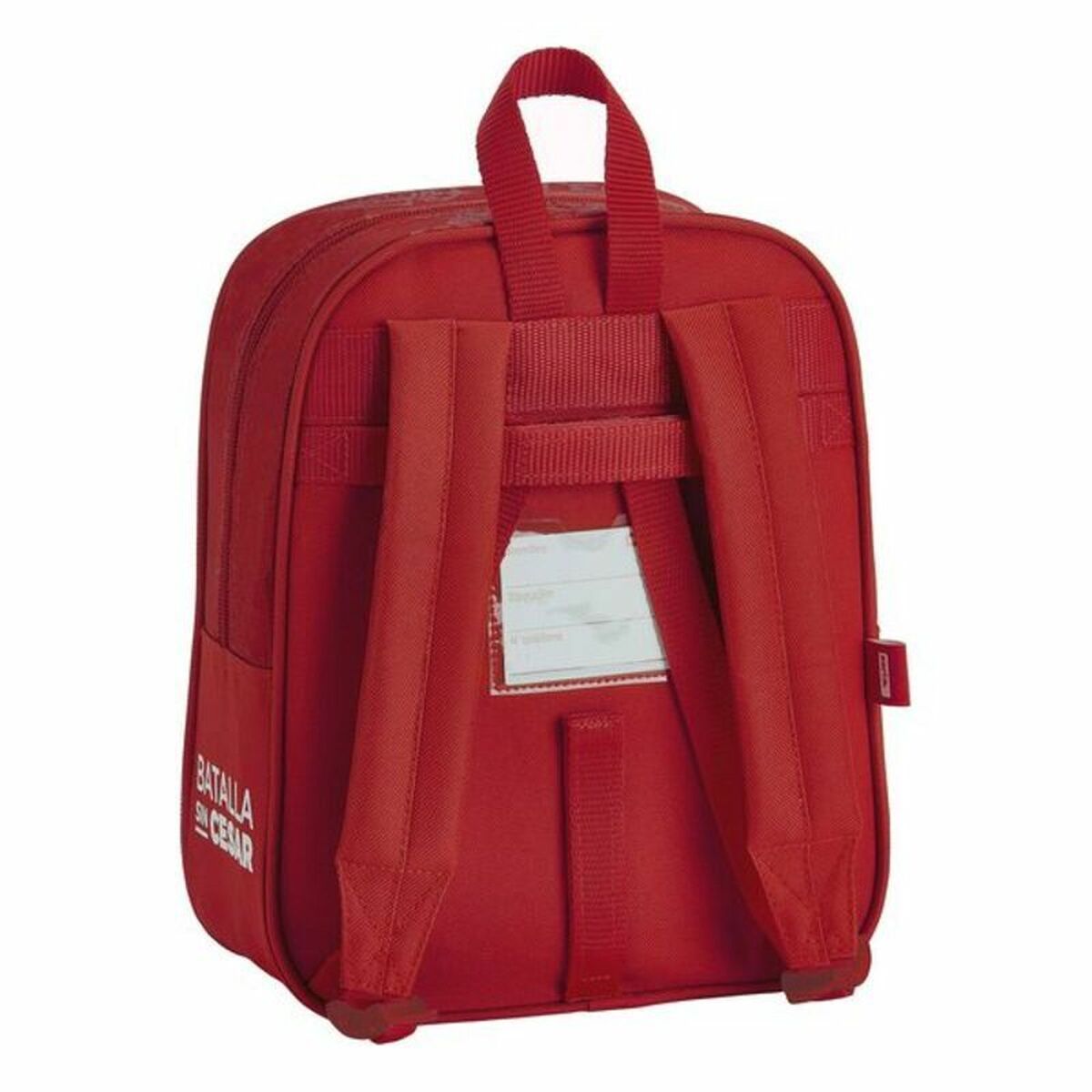 Mochila infantil del Real Sporting de Gijón, color rojo
