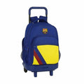 FC Barcelona Compact Wheeled School Backpack 612025918 Blue (33 x 45 x 22 cm)