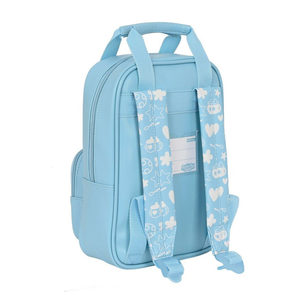 Mochila Infantil Peppa Pig Baby Azul Claro (20 x 28 x 8 cm)