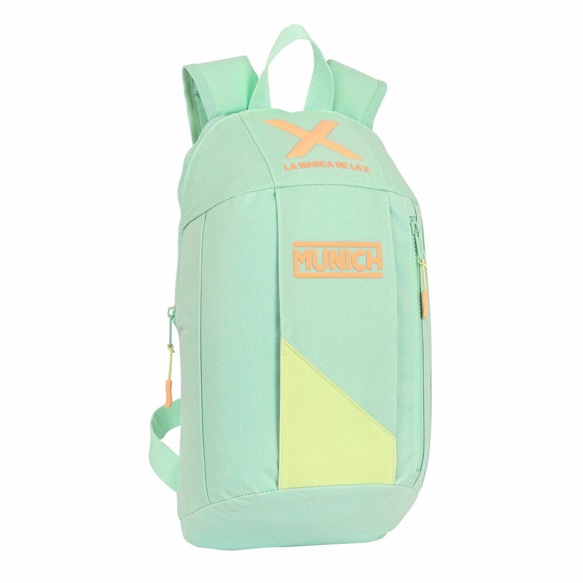 Munich Sunset Mini Kids Backpack, Light Yellow and Green (22 x 39 x 10 cm)
