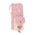 Mochila escolar rosa Glow Lab Hearts (6 x 21 x 6 cm)