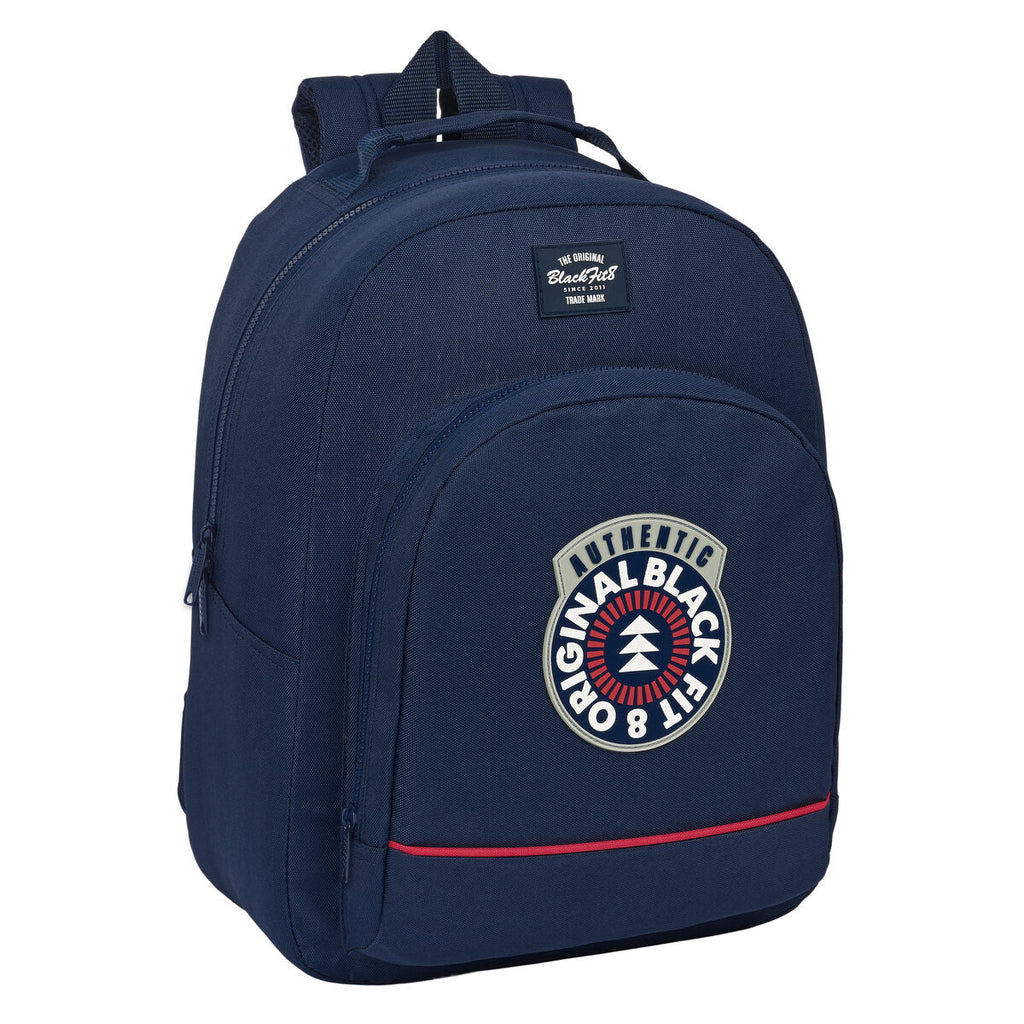 BlackFit8 School Backpack, Navy Blue, 32 x 42 x 15 cm