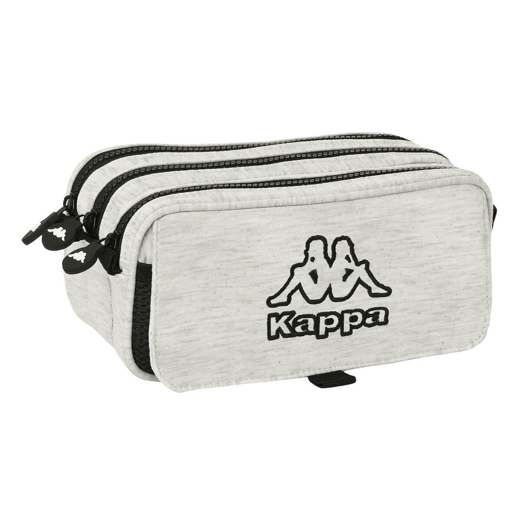 Bolsa de punto triple Kappa gris (21,5 x 10 x 8 cm)