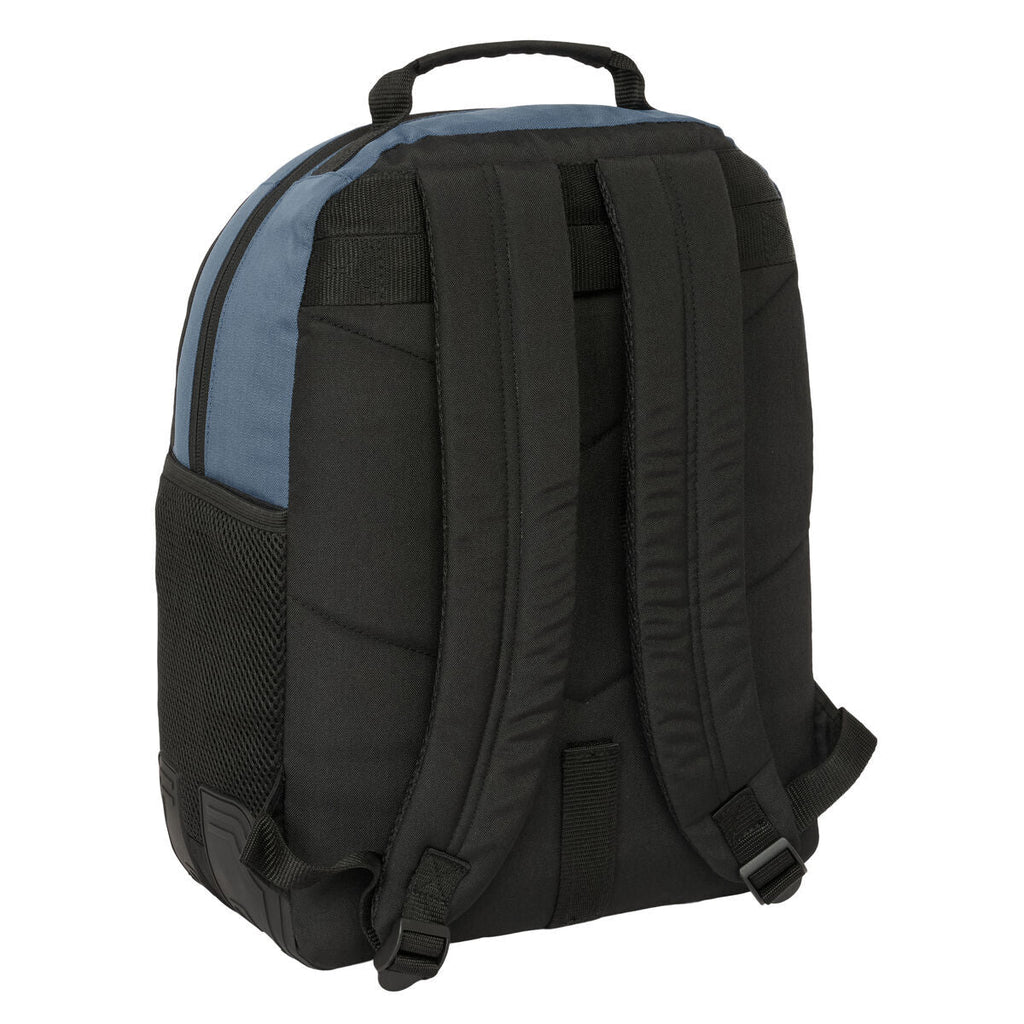 Mochila escolar BlackFit8 California azul y negra (32 x 42 x 15 cm)