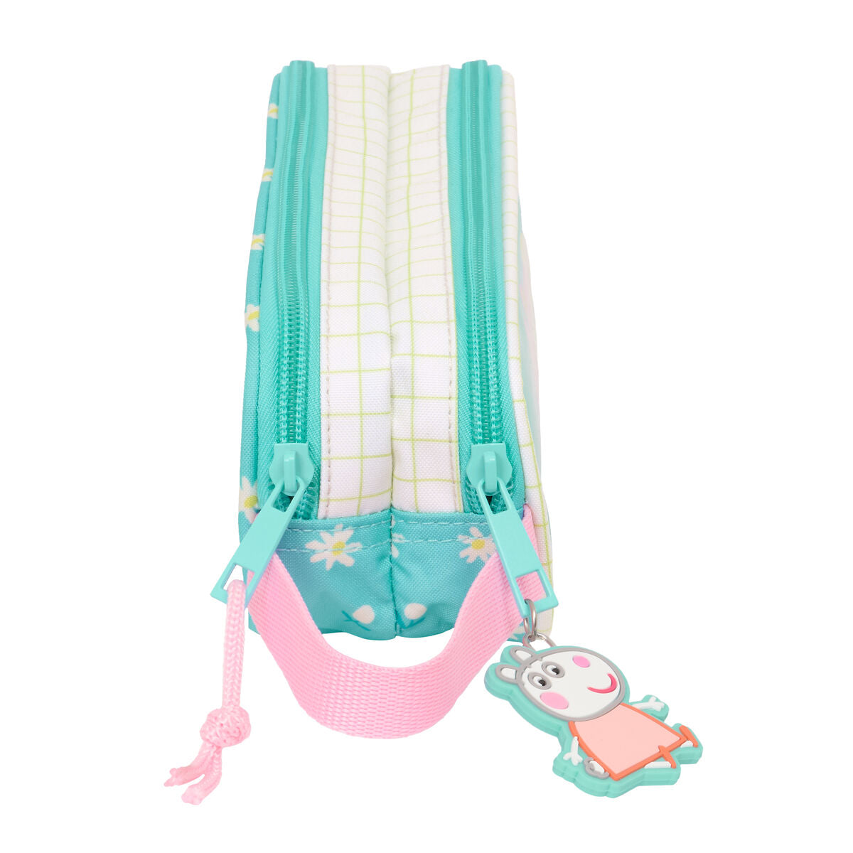 Malas para tudo duplas Peppa Pig Pretty flowers Amarelo Menta 21 x 8 x 6 cm