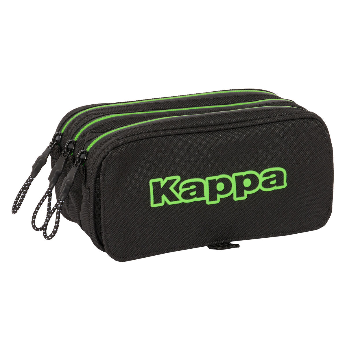 Bolsa triple todo negra Kappa 21,5 x 10 x 8 cm