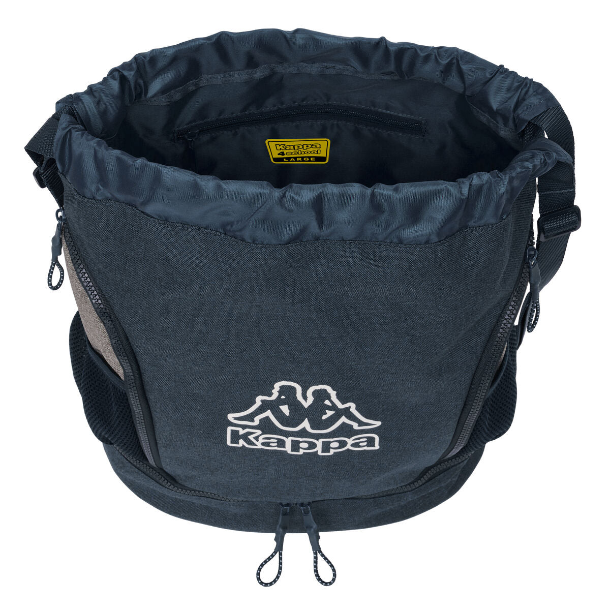 Mochila infantil con cordón Kappa Dark Navy Gray Navy Blue 35 x 40 x 1 cm