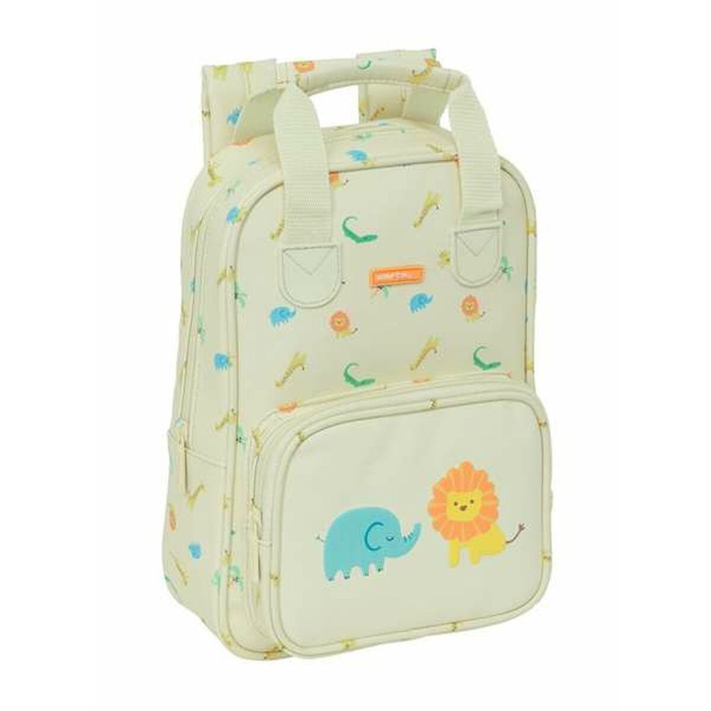 Mochila escolar Safta Jungle 20 x 28 x 8 cm