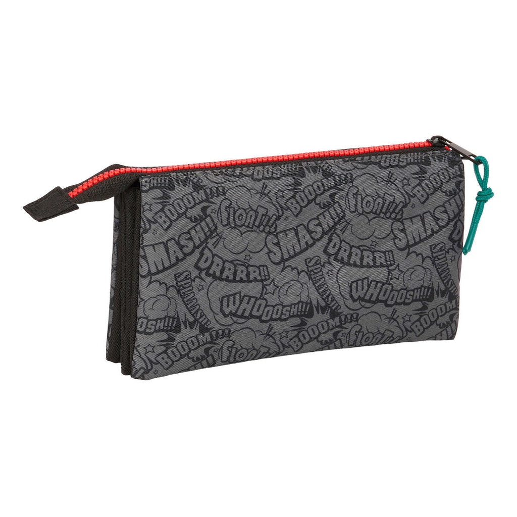 Mochila escolar negra My Hero Academia 22 x 12 x 3 cm