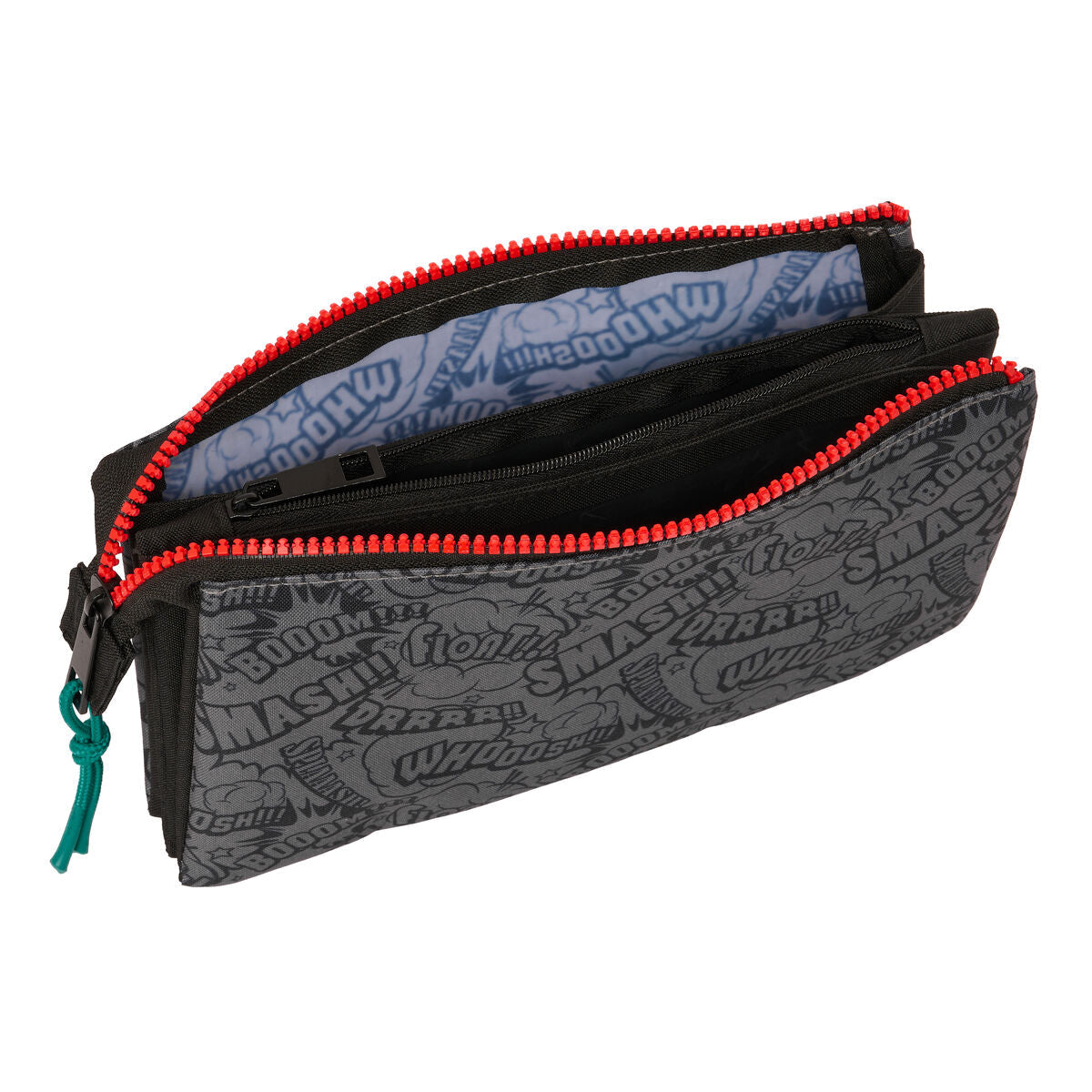 Mochila escolar negra My Hero Academia 22 x 12 x 3 cm