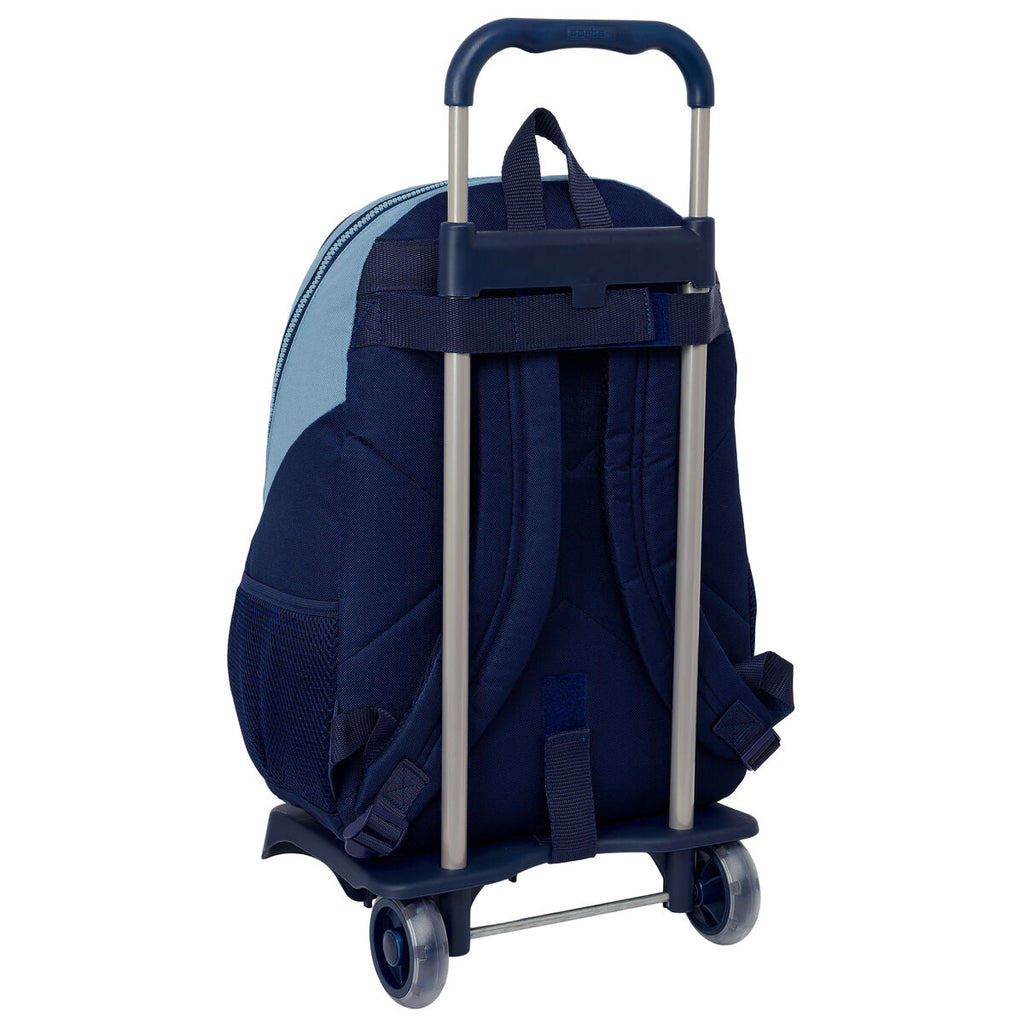 Munich Royal Blue School Backpack with Wheels, 32 x 44 x 16 cm
