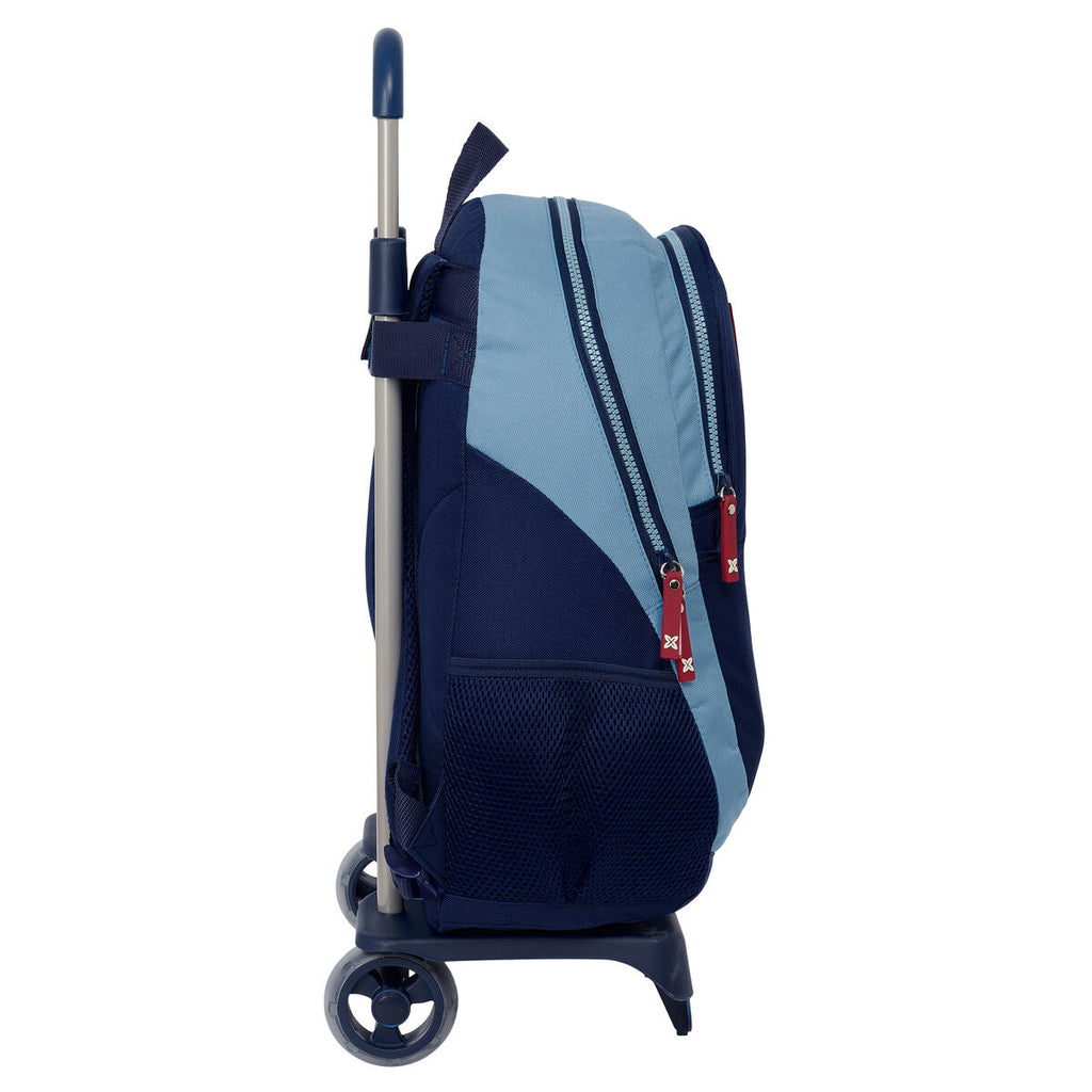 Munich Royal Blue School Backpack with Wheels, 32 x 44 x 16 cm