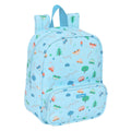 Mochila infantil Safta Coches Azul 22 x 27 x 10 cm