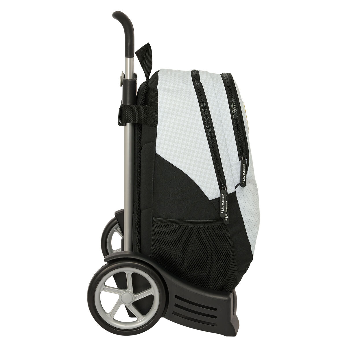Mochila Escolar com Rodas Real Madrid C.F. 24/25 Branco Cinzento 32 x 44 x 16 cm
